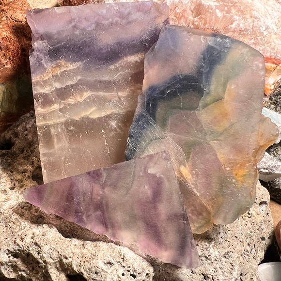 Large purple Fluorite pendant (A-1) - Picture 5 of 5